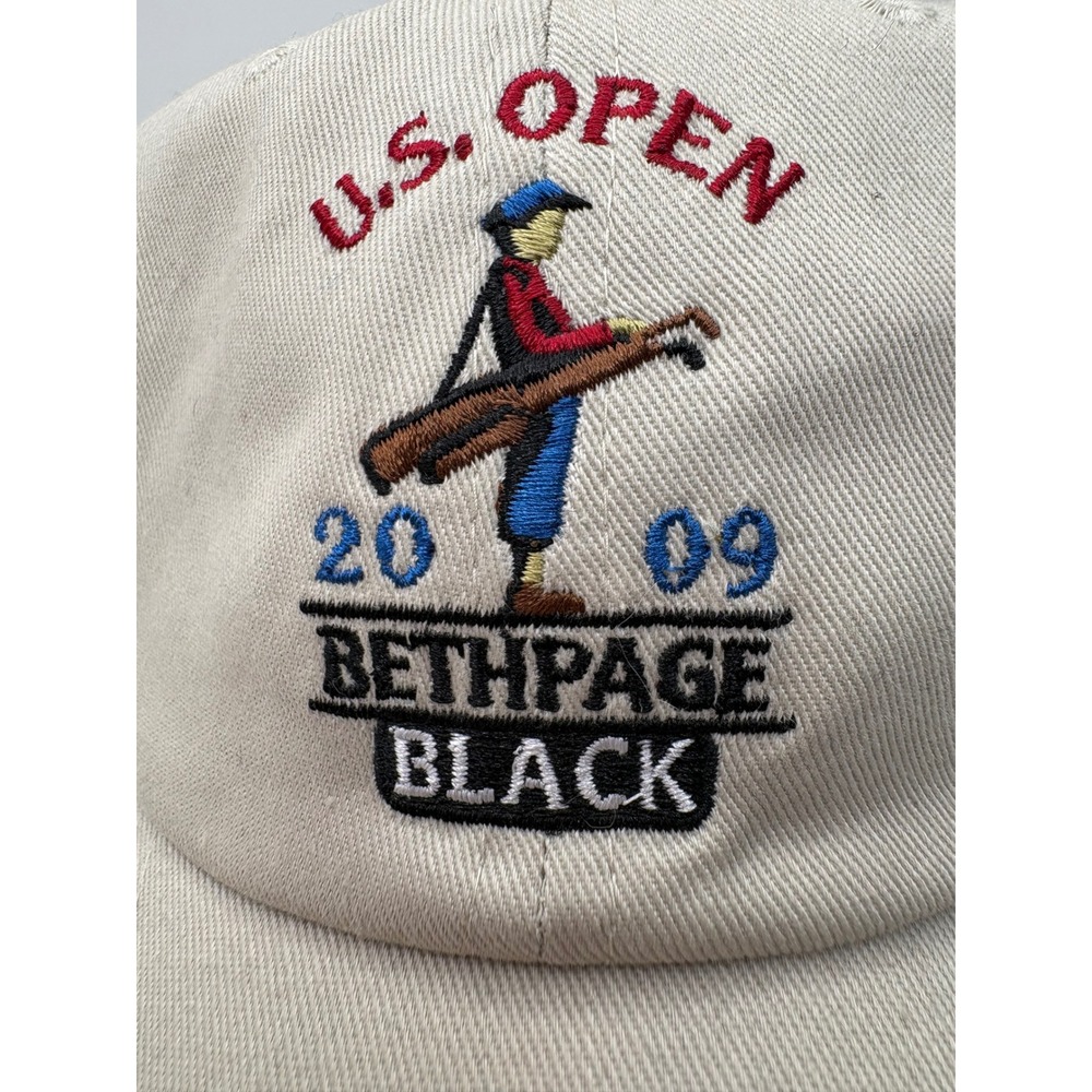USGA 2009 U.S.‎ Open Bethpage Black Hat Mens Khaki Adjustable Golf Dad Cap